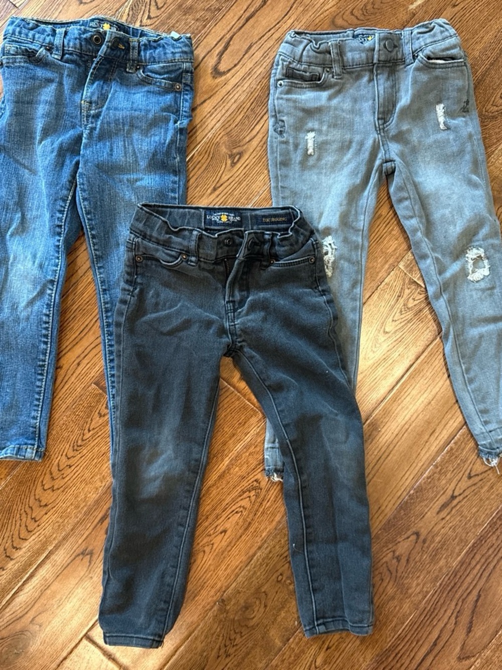 Lucky Brand Kids' Trio of Blue, Gray & Black Jeans